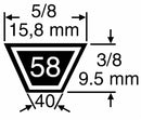 Cinghia trapezoidale 5L 66"