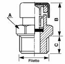 Tappo sfiato con protezione da M1/4" confezione da 10 pezzi