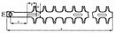 Lama doppia inferiore 793 mm