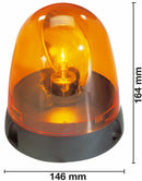 Lampeggiante 12V  base piana