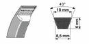 Cinghia trapezoidale Z27 sle 710mm sli 685 mm slp 710mm