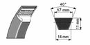 Cinghia trapezoidale B33 sle 889mm sli 838mm slp 881mm