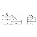 Piantone per chiusura universale Ø18mm