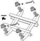 Kit chiocciole a più sfere per rimorchio Ø 78mm