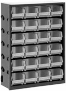 armadio metallico con 24 contenitori