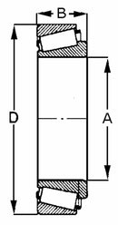 Cuscinetto mod. 30210 Skf