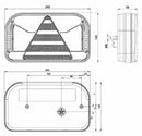 Fanale posteriore dx a LED 12-36V 240x55x140mm