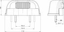 Fanale targa LED 12-24V 520x120mm