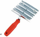 Striglia zincata a denti fini e 14 cm