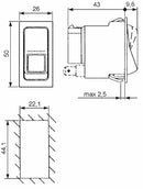 Interruttore basculante ON-OFF 12V luci di emergenza