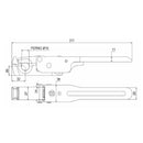 Chiusura universale tipo M50 dritto Ø 18mm