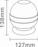 Lampeggiante a 12 LED base magnetica 12-24V a 3W