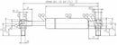 Molla a gas Stabilus estensione max 275,5mm 100 N adattabile al riferimento originale Fendt 0000727510