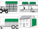Telo verde multiuso 100g 3x4m confezione da 5 pezzi