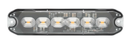 Luce di segnalazione flash 6 Led arancio