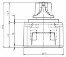 Interruttore staccabatteria 12-24V con maniglia rotativa