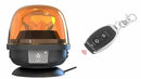 Lampeggiante a batteria con telecomando 12-24V base magnetica