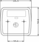 Fanale posteriore sx 25 LED 12-24V 106,5x98,8x35mm