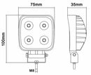 Faro da lavoro 4 LED LG ad ampio raggio 20W IP67