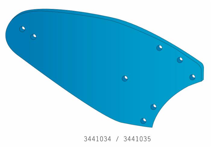 Versoio adattabile Lemken 3441035 sx