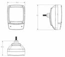 Proiettore verticale con indicatore di direzione 152x212 mm