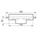 Coperchio per cisterne con Ø 110mm e altezza 33mm