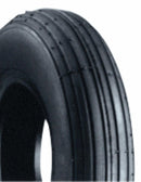 Pneumatico rigato 4 tele con camera d'aria portata 275kg