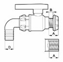 Valvola a sfera filettatura G 1 1/4 confezione da 2 pezzi