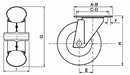 Ruota pneumatica Ø 260mm con supporto girevole