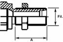 Innesto Rapido Valvola Femmina Passaparete 1/2" DIN2353 M22 (15L) Faster confezione da 2 pezzi