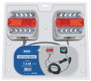 Kit magnetico con fanali a led con cavo a 5 poli da 12/4 m