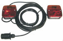 Kit luci posteriori alogene 12V con cavi 7,5+2,5m