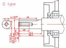 Motore a 4 Tempi Ohv 389cc 13,0Hp albero cilindrico Ø 25,4 mm