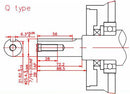 Motore a 4 Tempi Ohv 270cc 9,0Hp albero cilindrico Ø 25,4mm