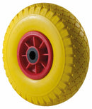 Ruota per carrelli gialla in poliuretano 3.00x4” portata 50kg Ø 250mm