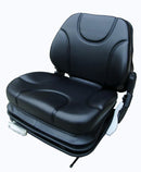 Sedile Fully in sky nero con molleggio meccanico e microswitch