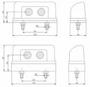 Luce targa a LED 10-30V