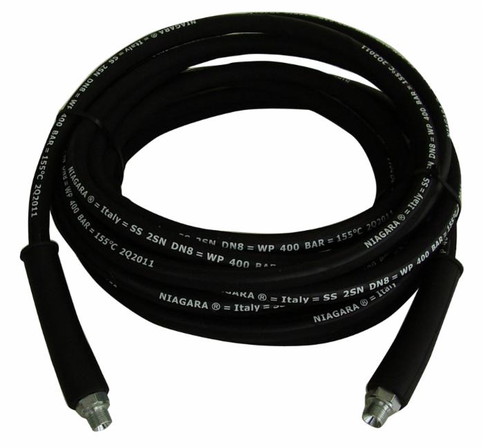 Tubo raccordato idropulitrice 15 mt completo di manicotti