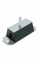 Supporto antivibrante rettangolare 200x40,perno M12