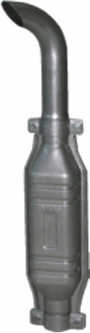 Marmitta completa con prolunga curva attacco 60mm