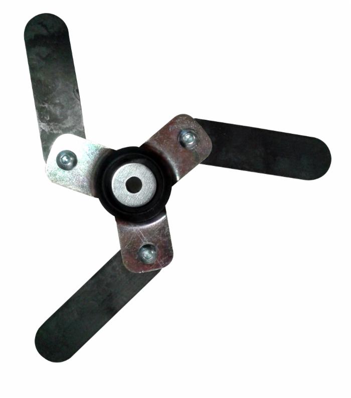 Testina Rotoblade a 3 denti per decespugliatore con lamelle in fibra