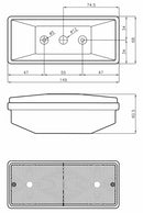 Fanale anteriore dx-sx con luci di posizione e direzione