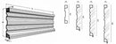 Sponda per rimorchi altezza 600mm lunghezza 6m
