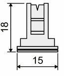 Ugello antideriva ad induzione d'aria rosso in plastica confezione da 15 pezzi