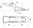 Chiusura ferma utensile zincata per Ø 28-40 mm