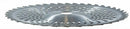 Disco di ricambio per decespugliatore con 40 denti e placchette in tungsteno con profilo bombato ampiezza taglio 255mm