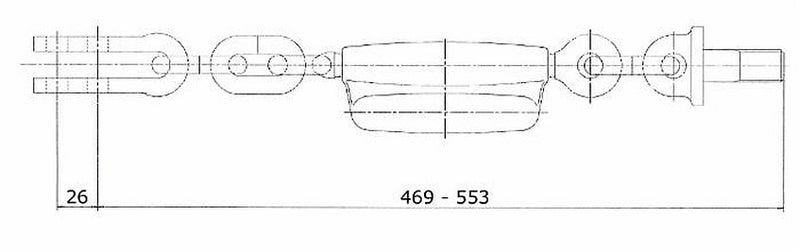 Catena imbrigliamento 1+2 adattabile a Fiat confezione da 2 pezzi