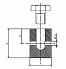 Morsetto Serraggio Cavo Ø 2.5-3mm Vite 10x15 confezione da 30 pezzi