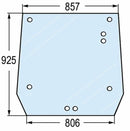 Lunotto posteriore adattabile al riferimento originale CNH 5089562