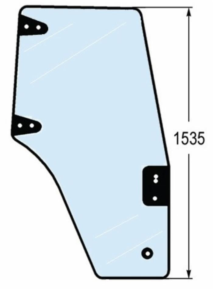 Vetro per portiera adattabile al riferimento originale CNH 82036000